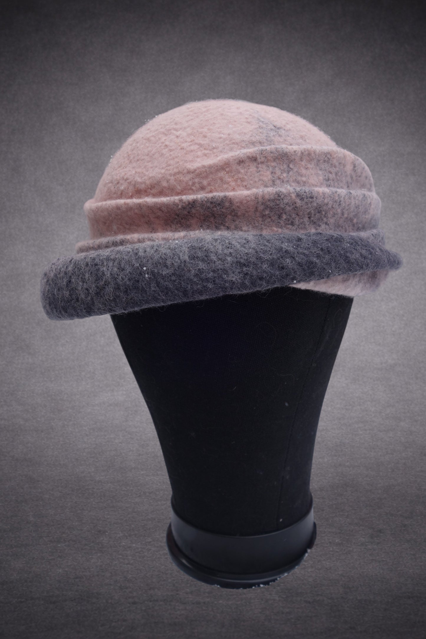 "A Shell" – Sculptural Merino Wool Hat, Art wear, Wearable art