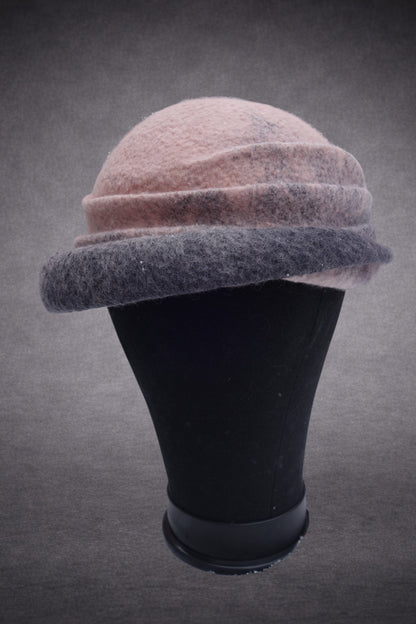 "A Shell" – Sculptural Merino Wool Hat, Art wear, Wearable art