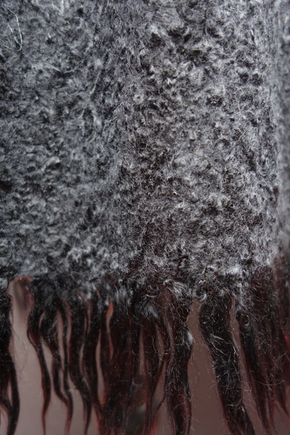 When Beauty Comes Through the Cracks of Stone — Reversible Hand-Felted Merino Wool Poncho