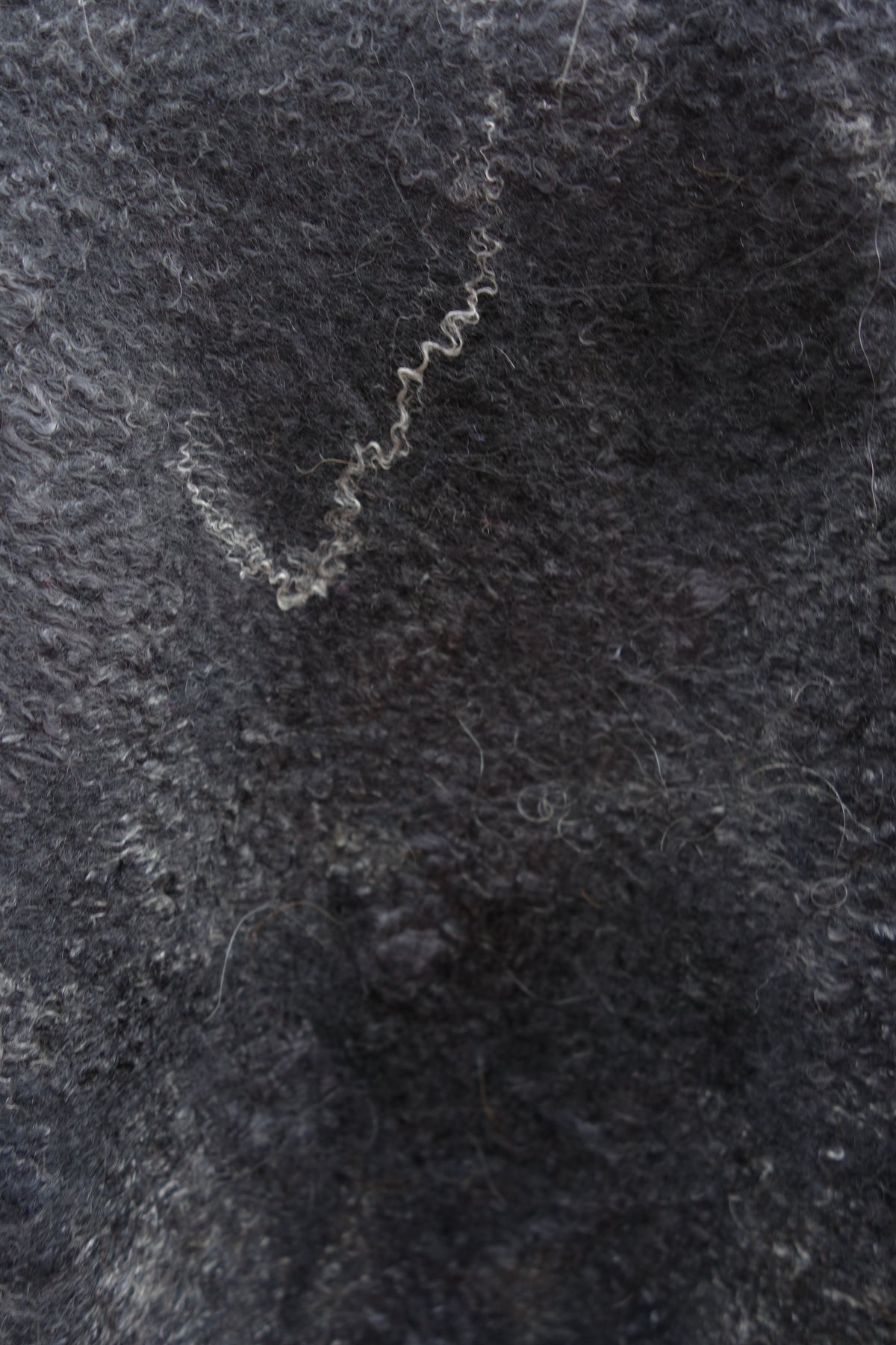 When Beauty Comes Through the Cracks of Stone — Reversible Hand-Felted Merino Wool Poncho