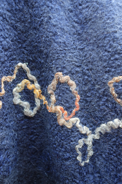 When Beauty Comes Through the Cracks of Stone — Reversible Hand-Felted Merino Wool Poncho