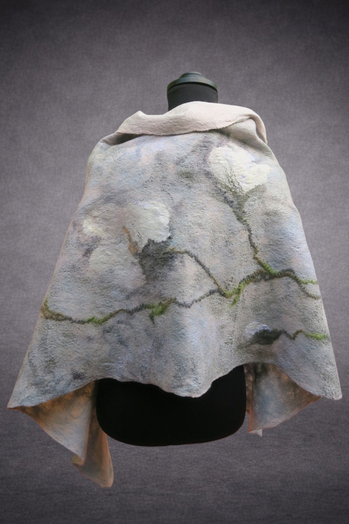 Magnolia Bloom shawl back view